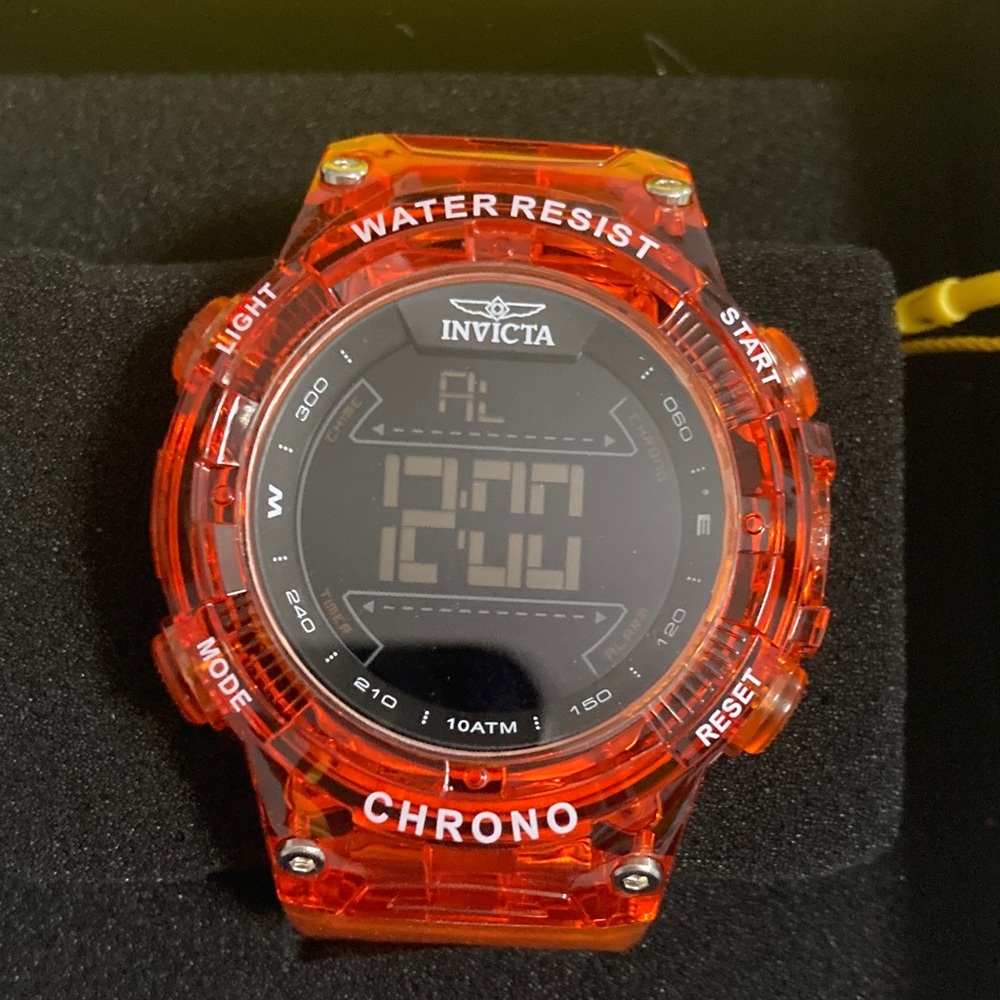 Invicta Racing
Burnout Digital Men's Watch
- 52mm, Transparent, Orange
49046